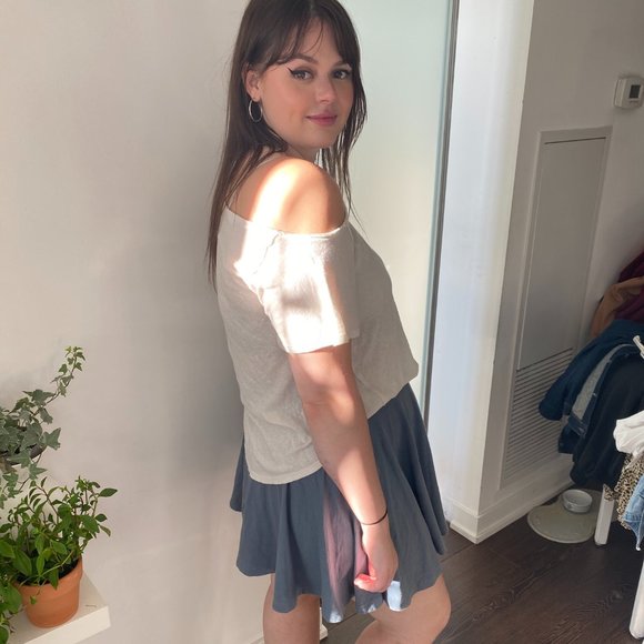 FREE PEOPLE OFF THE SHOULDER TEE - Picture 2 of 2